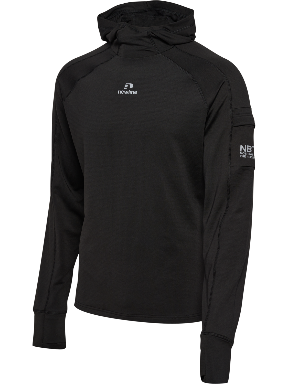 nwlRAPID HOOD MIDLAYER, BLACK, packshot