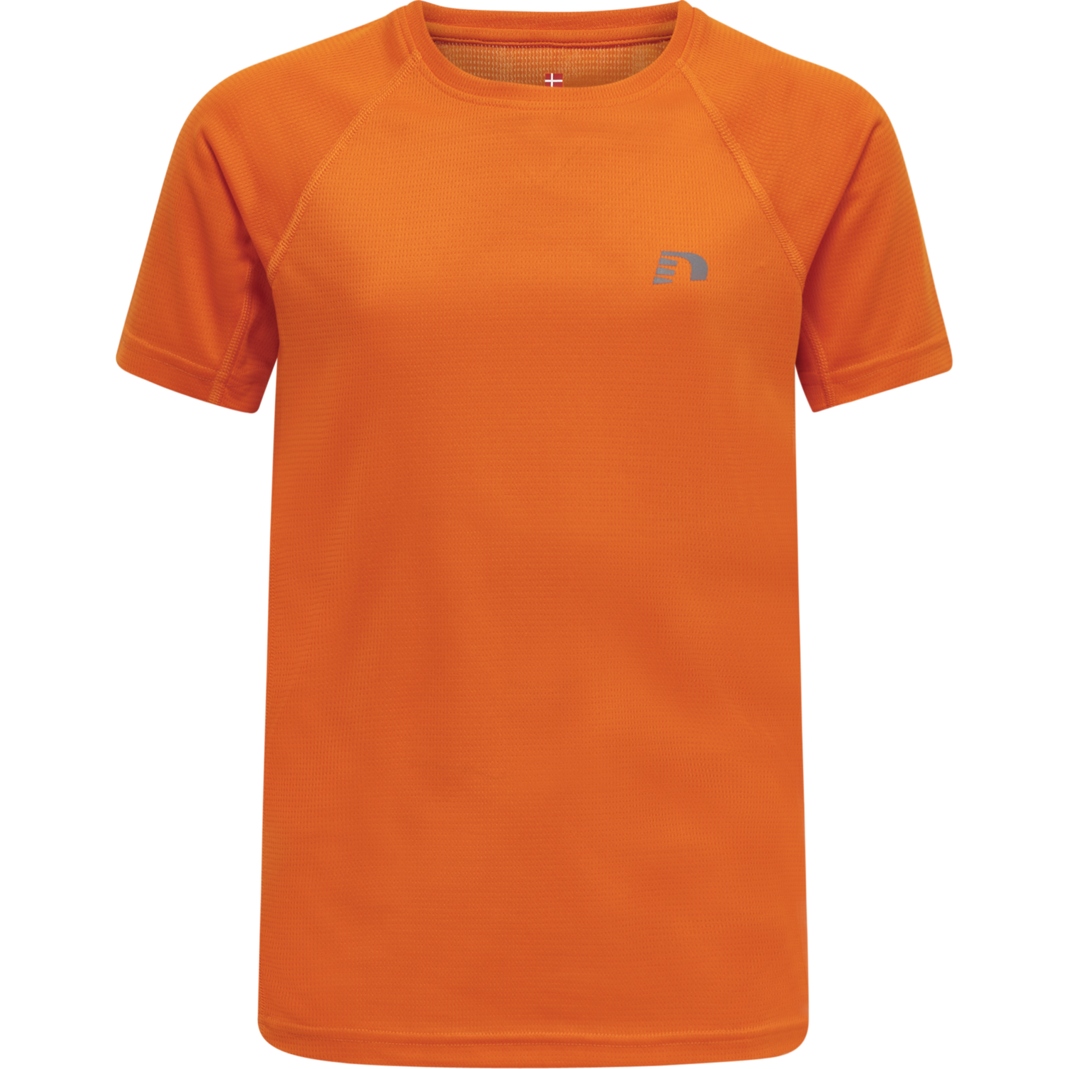 KIDS CORE RUNNING T-SHIRT S/S, ORANGE TIGER, packshot