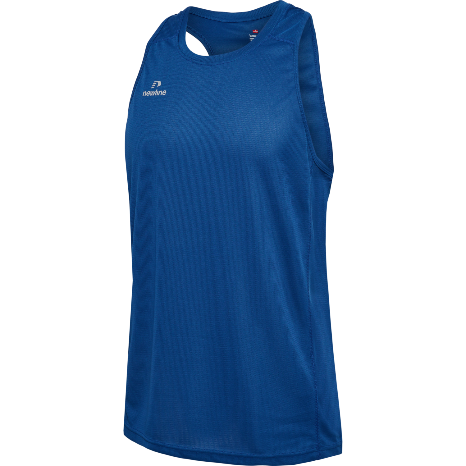 MEN'S ATHLETIC RUNNING SINGLET, TRUE BLUE, packshot