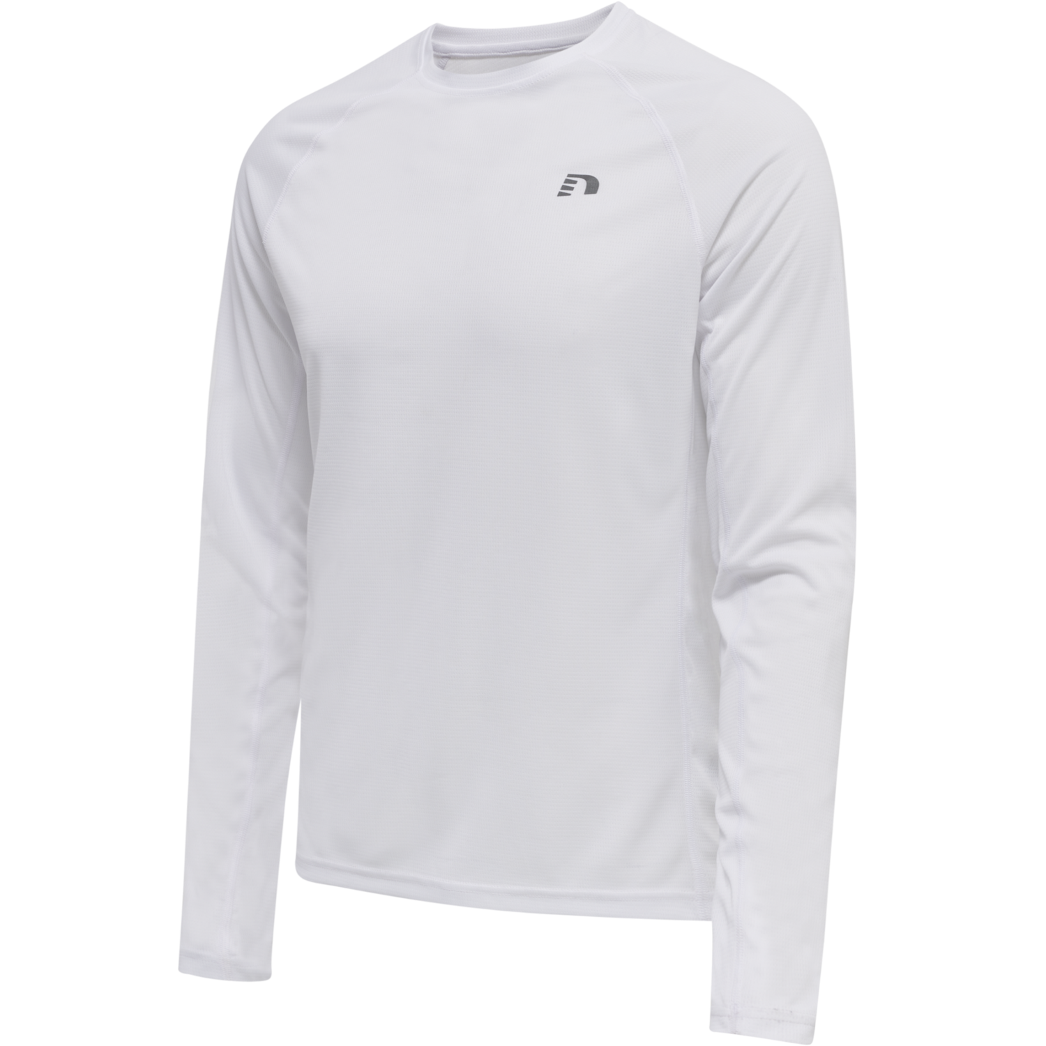 MEN CORE RUNNING T-SHIRT L/S, WHITE, packshot