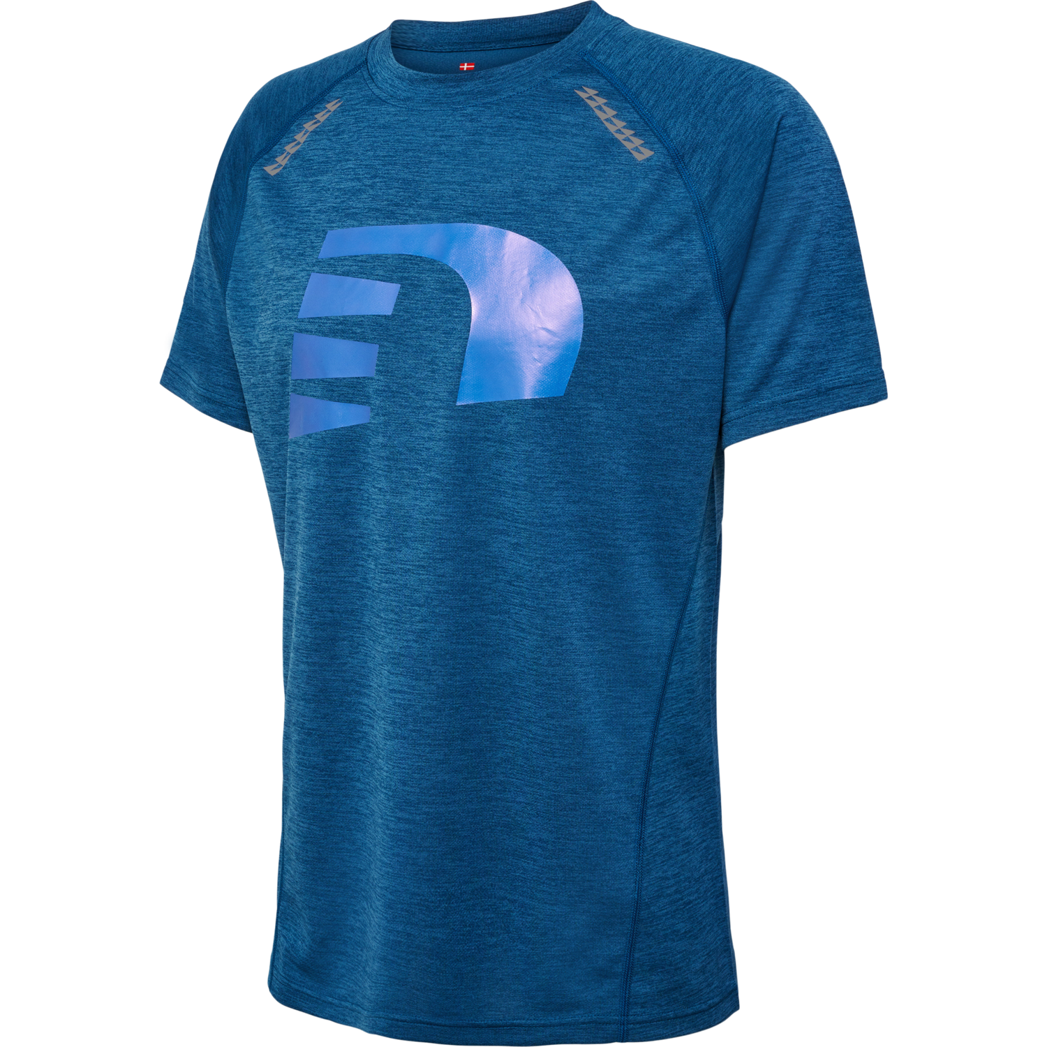 nwlORLANDO T-SHIRT S/S MEN, MAJOLICA BLUE MELANGE, packshot